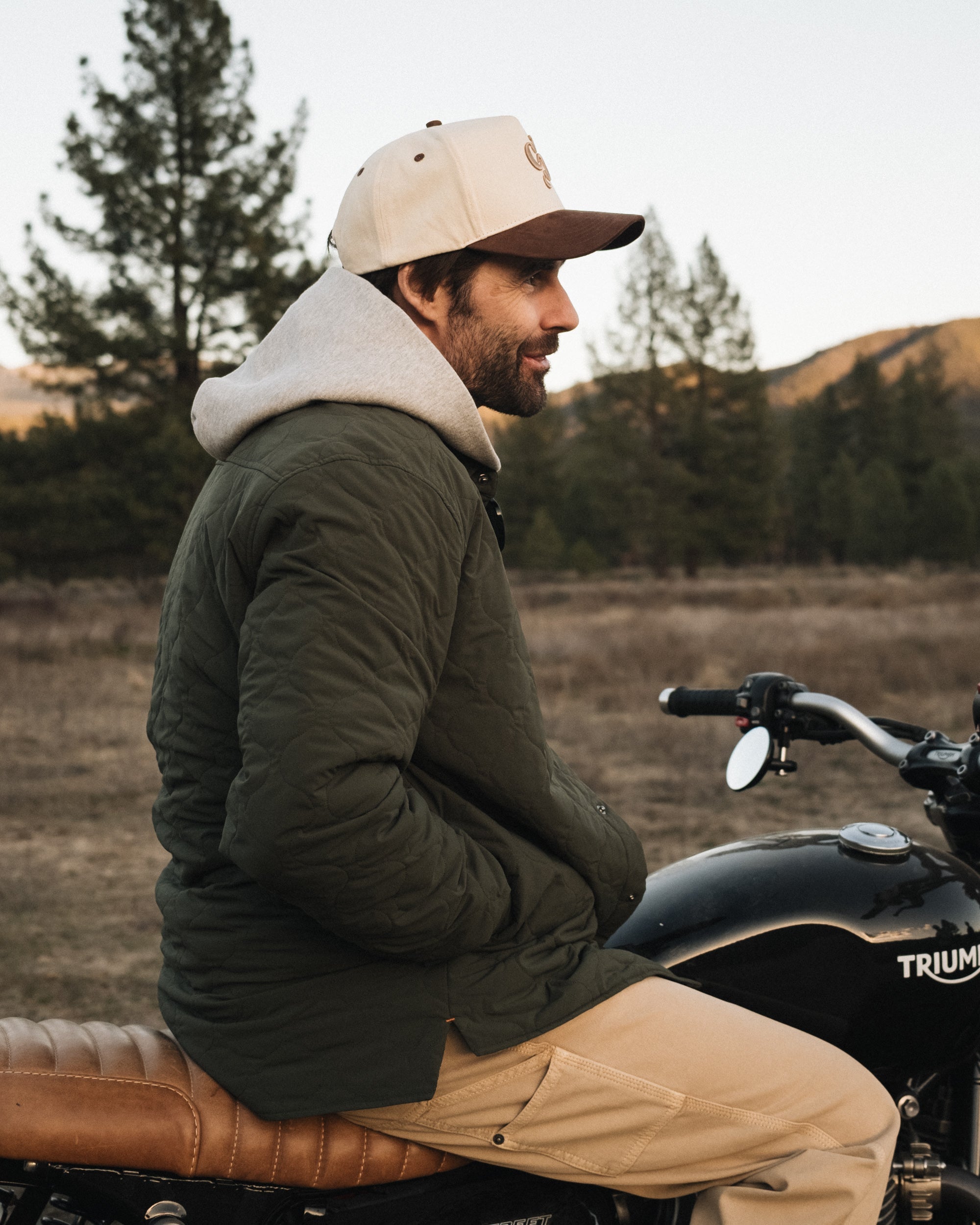 Men's Lightweight Quilted Shirt Jacket