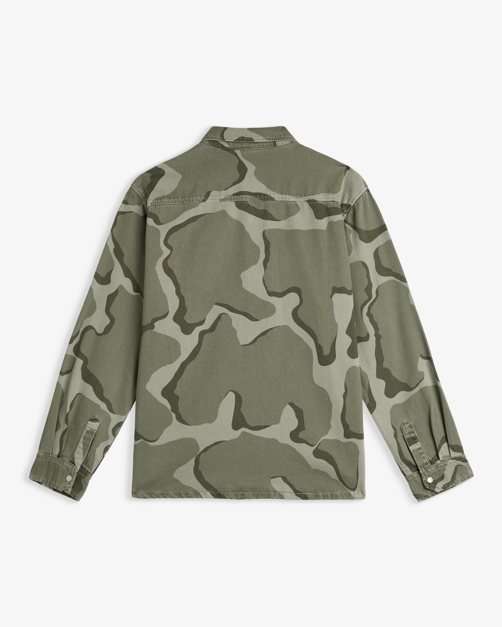 Men's Abstract Camo Button-Down Shirt