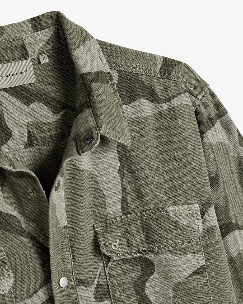 Men's Abstract Camo Button-Down Shirt