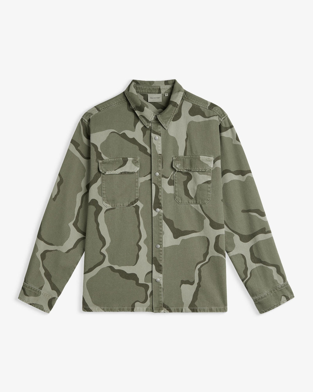 Men's Abstract Camo Button-Down Shirt