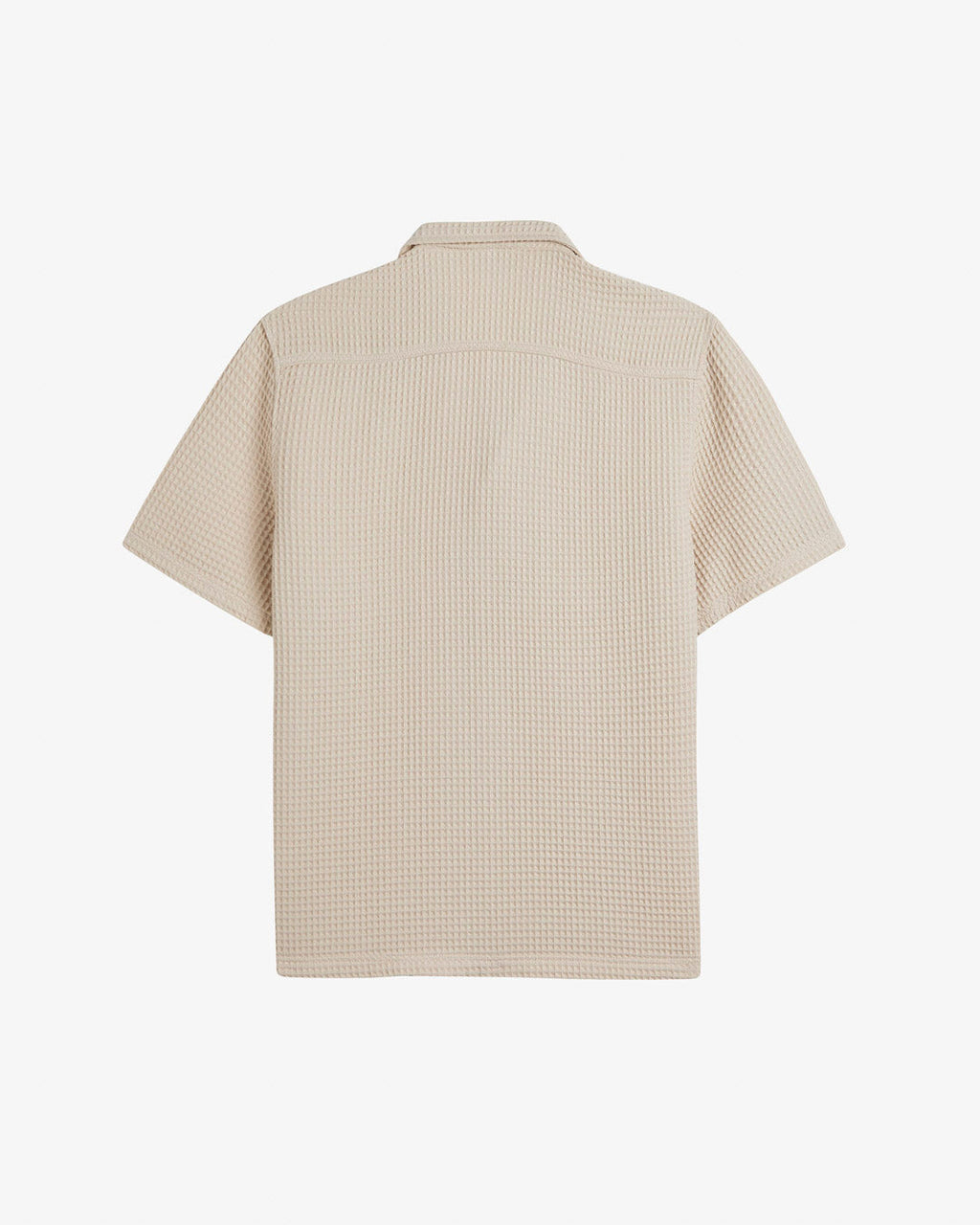 Men's Relaxed Cuban Collar Short-Sleeve Shirt – Cream
