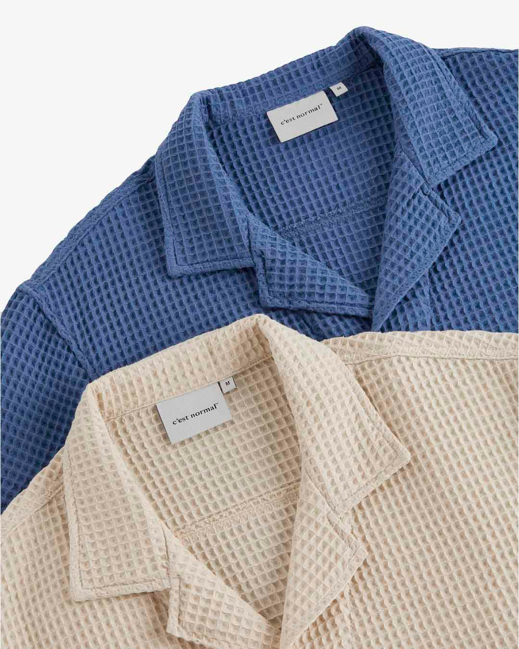 Men's Short-Sleeve Cuban Collar Shirt – Dusty Blue