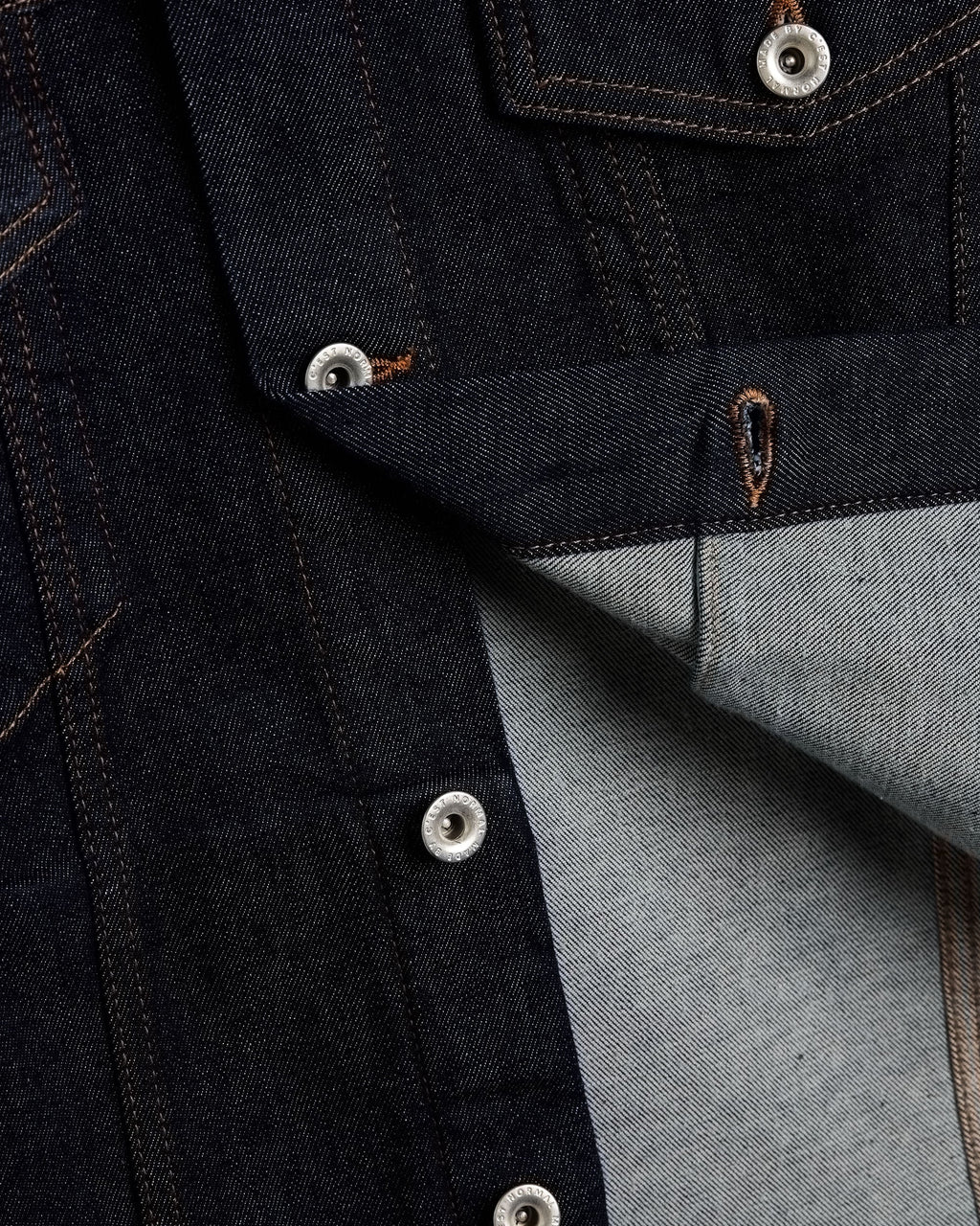 Men's Corduroy-Collar Denim Trucker Jacket