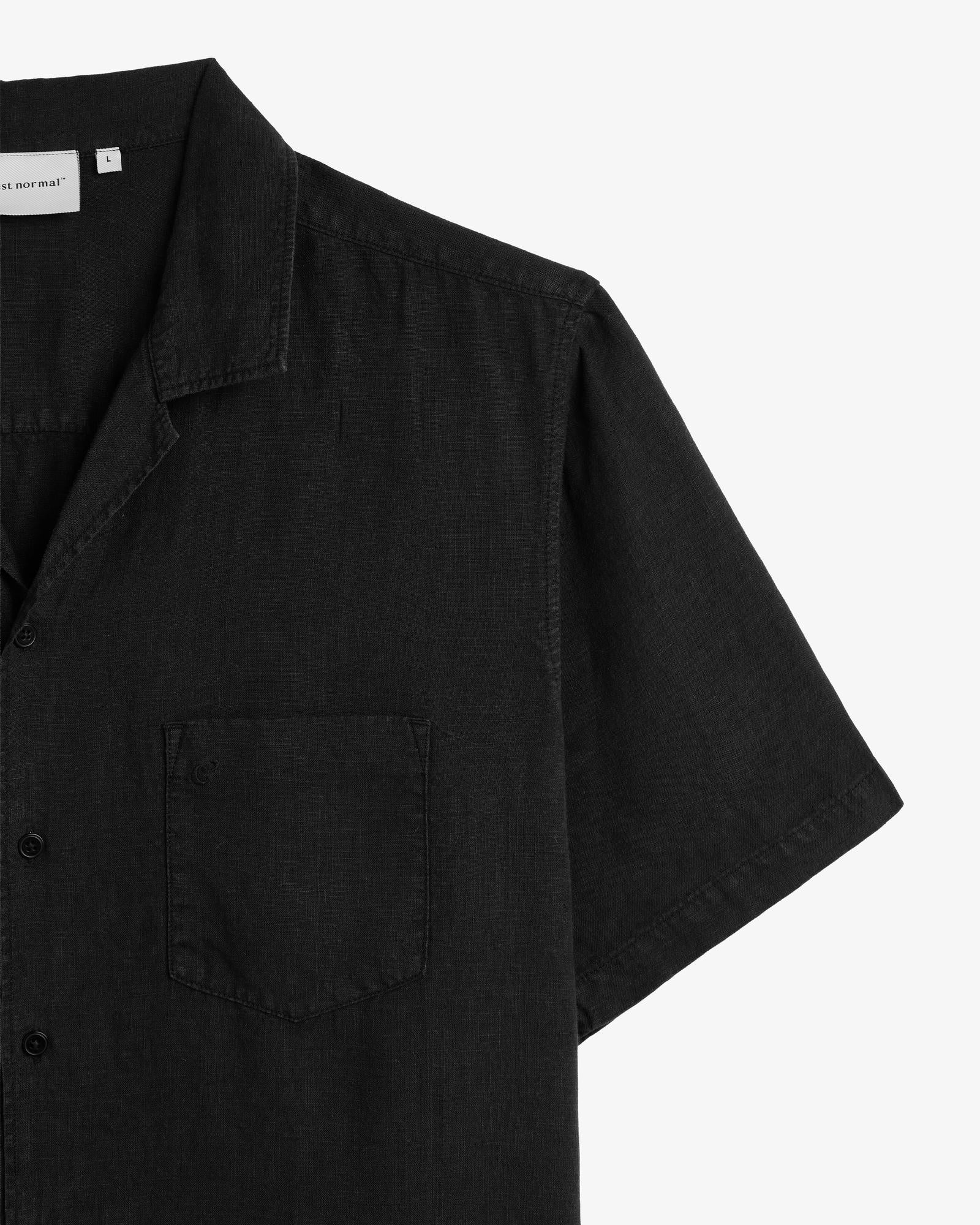 Men's Relaxed Cuban Collar Short-Sleeve Shirt