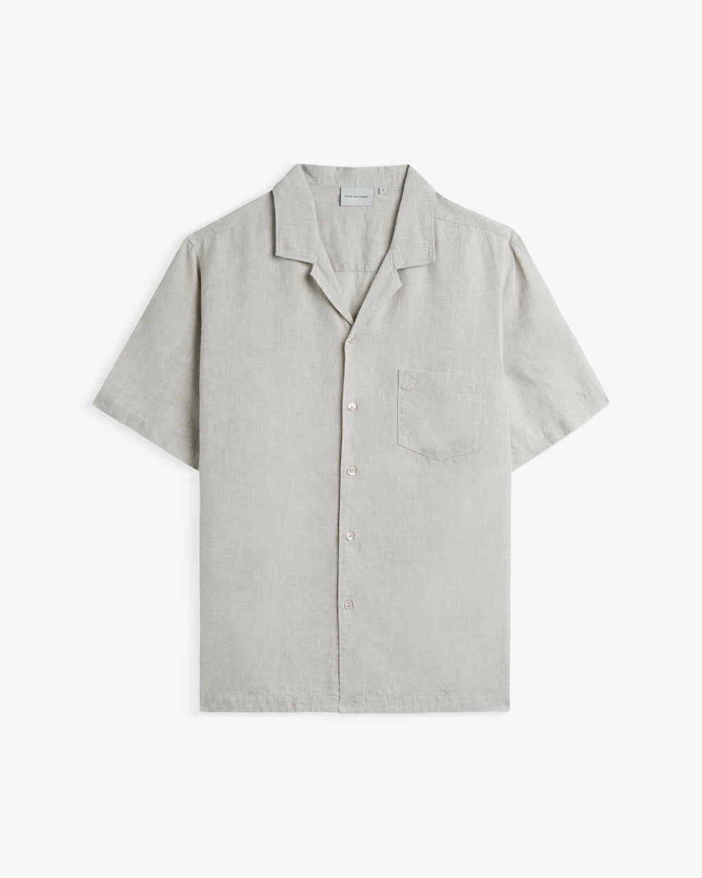 Men's Relaxed Cuban Collar Short-Sleeve Shirt