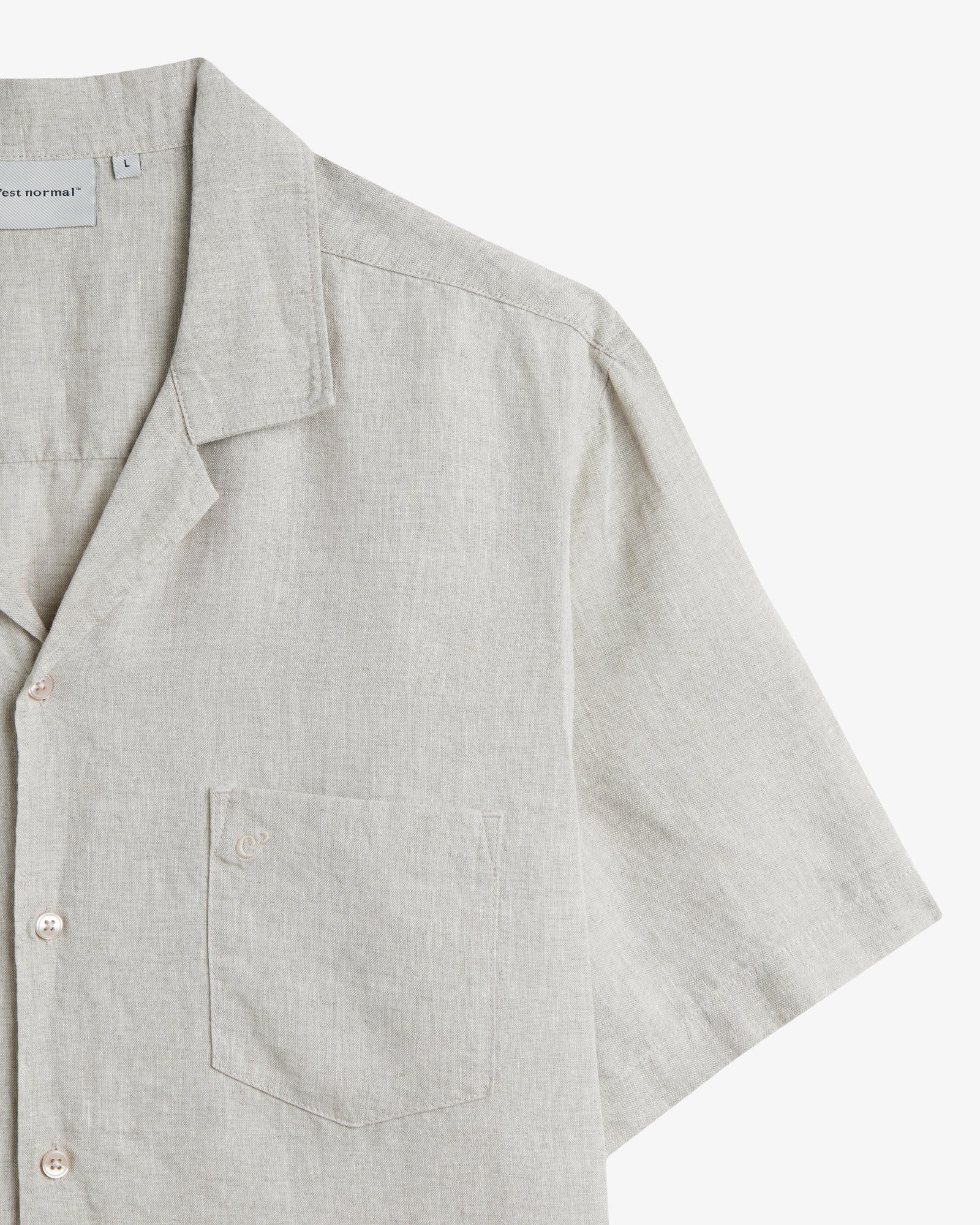 Men's Relaxed Cuban Collar Short-Sleeve Shirt