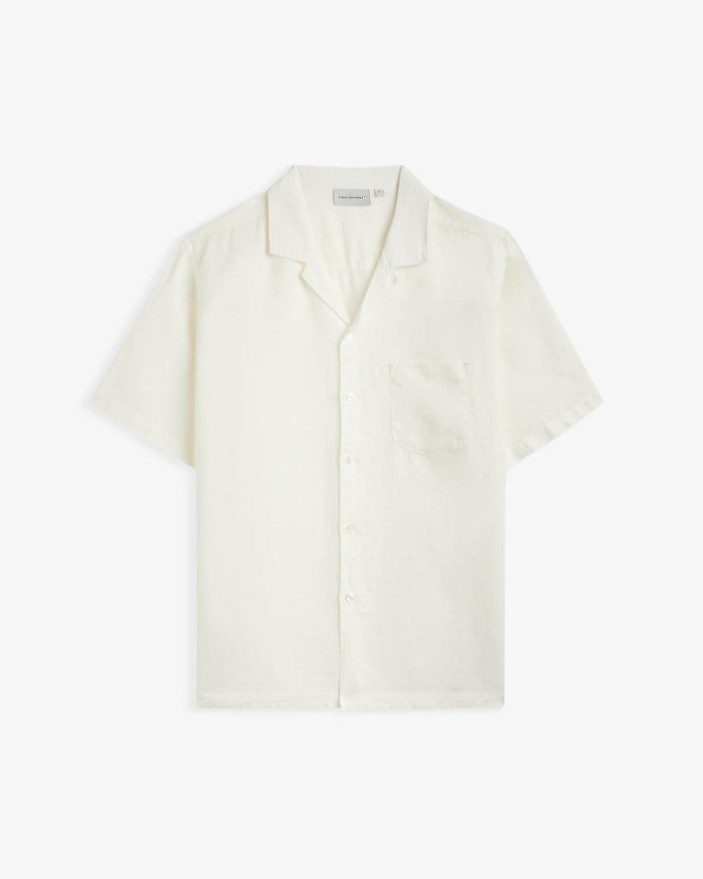 Men's Relaxed Cuban Collar Short-Sleeve Shirt