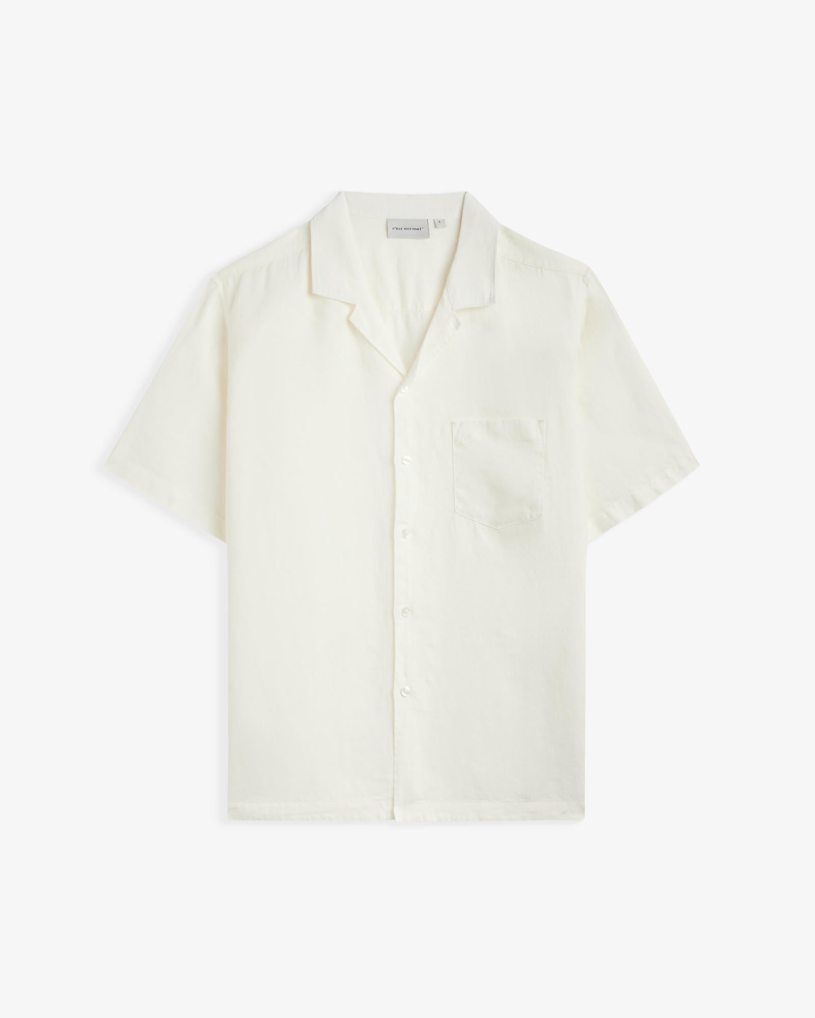 Men's Relaxed Cuban Collar Short-Sleeve Shirt