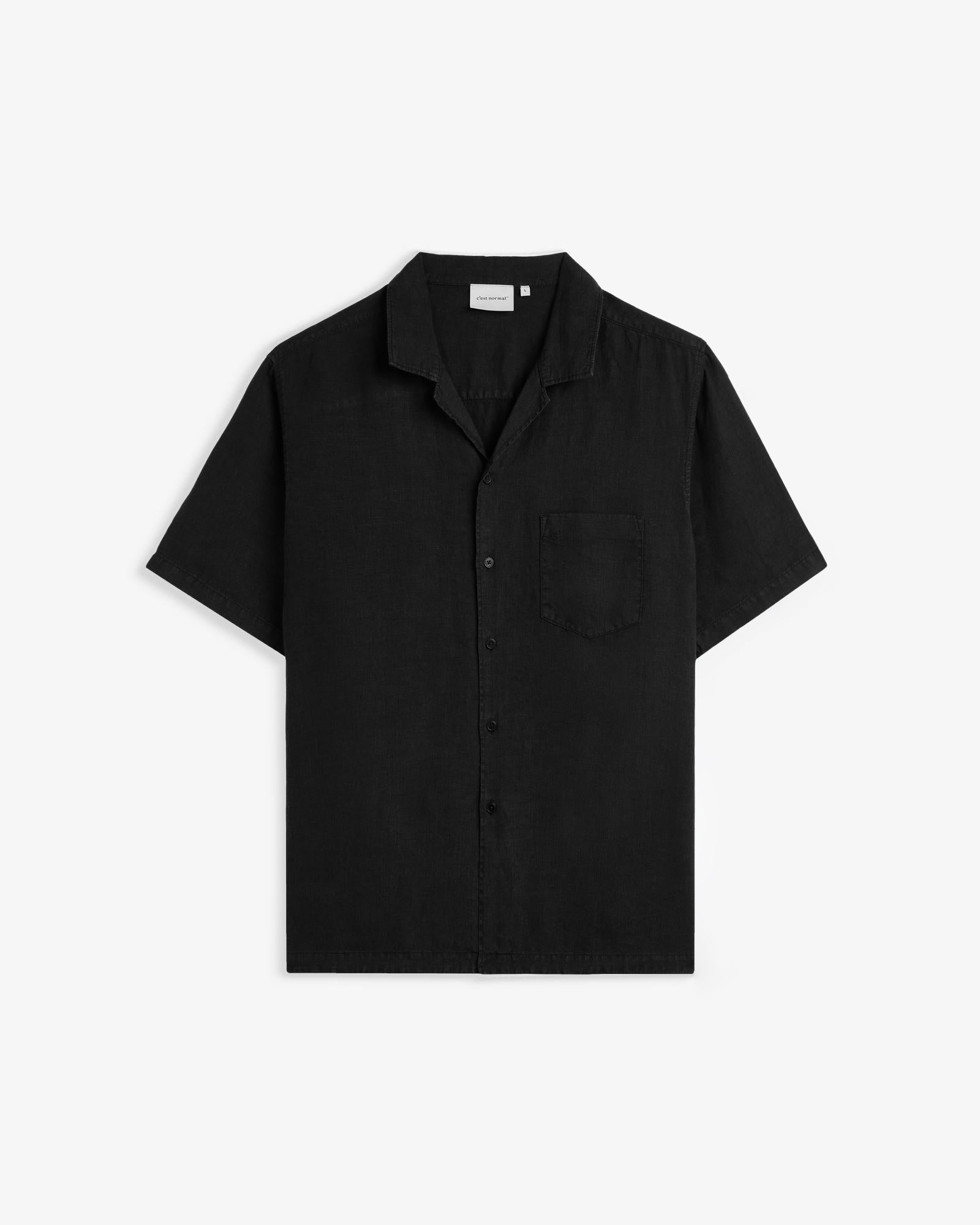 Men's Relaxed Cuban Collar Short-Sleeve Shirt